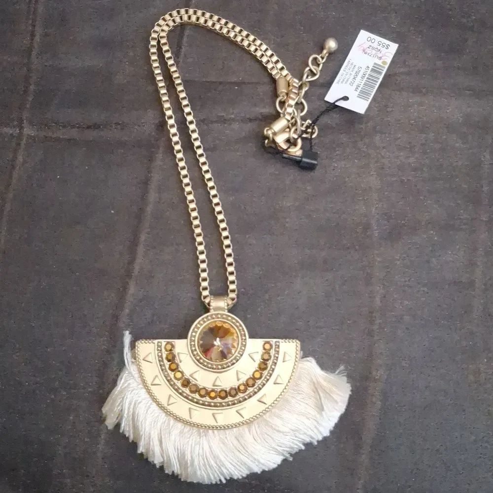 White House Black Market Bohemian Statement Necklace